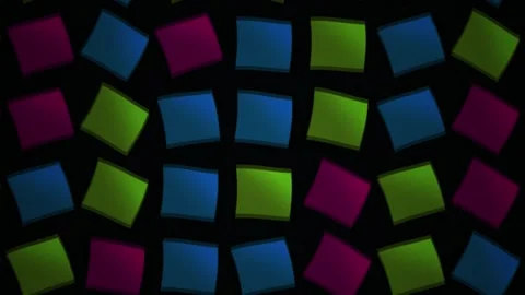 Glowing neon colored squares pattern. Stock Footage 335110970