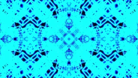 Glowing neon data cubes in space. Kaleidoscopic VJ animation for music Video stock 156329134