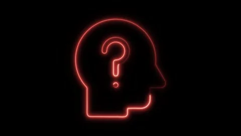 Glowing neon decision making icon isolated on black background. HD Video mo.. Stockbeeldmateriaal 304158620