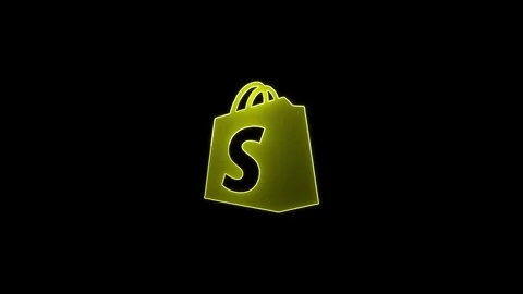 Glowing neon dollar bag icon isolated on black background. HD video motion .. Stock Footage 304027458