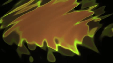 Glowing neon flame effect animation. Stock Footage 340025504