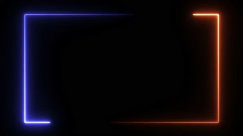 Glowing neon frame abstract background. Stock Footage 166868802