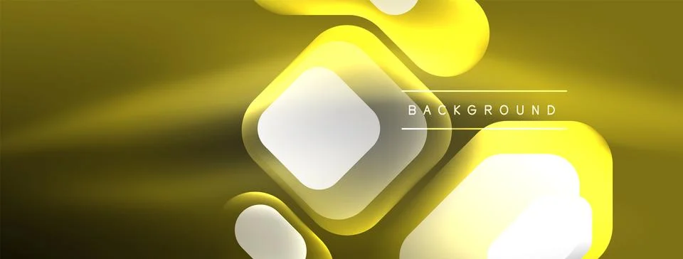 Glowing neon geometric elements abstract background. Neon light or laser show 스톡 일러스트