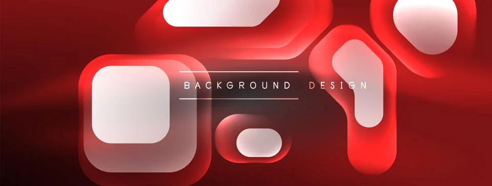 Glowing neon geometric elements abstract background. Neon light or laser show 스톡 일러스트