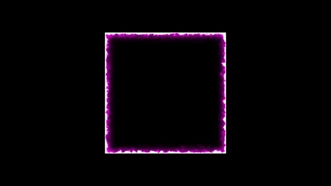 Glowing Neon Geometric Shape Frames and Energy Outline Loop Set Stock Footage 345923947