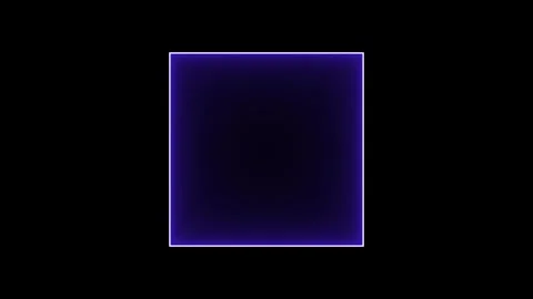 Glowing Neon Geometric Shape Frames and Energy Outline Loop Set Stock Footage 345923958