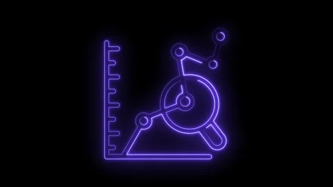 Glowing neon graph analysis visualization of data trend research and statistics Stock Footage 322960649