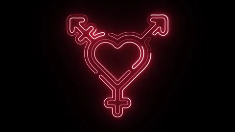 Glowing neon Graph icon  HD Video motion graphic animation Stock Footage 304858520