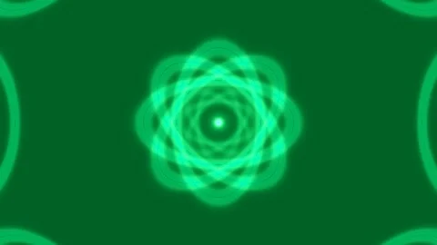 Glowing neon green abstract circular energy pattern background loop visuali.. Stock Footage 339794540