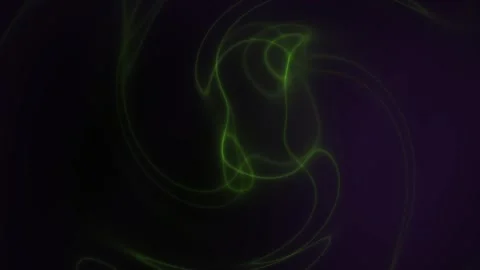Glowing neon green lines on dark background. Stock Footage 337468111