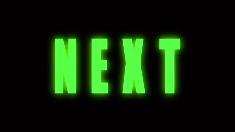 Glowing neon green next word animation transition lower third broadcast gra.. Stock Footage 321442887