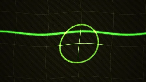 Glowing neon green target design element. Stock Footage 335111118