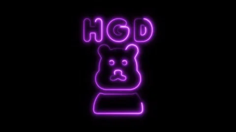 Glowing Neon Groundhog Day Icon Isolated on Black Background, HD Motion Gra.. Stock Footage 301212820
