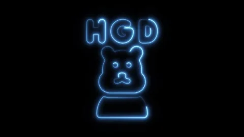 Glowing Neon Groundhog Day Icon Isolated on Black Background, HD Motion Gra.. Stock Footage 301212892
