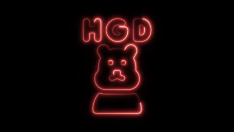 Glowing Neon Groundhog Day Icon Isolated on Black Background, HD Motion Gra.. Stock Footage 301212896