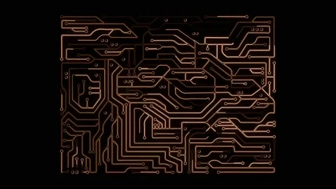 Glowing neon of Integrated circuits concept. Stock-Footage 170760885