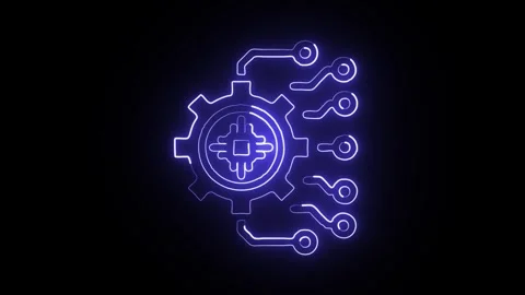 Glowing neon Interpersonal icon  HD Video motion graphic animation Stock Footage 304858862