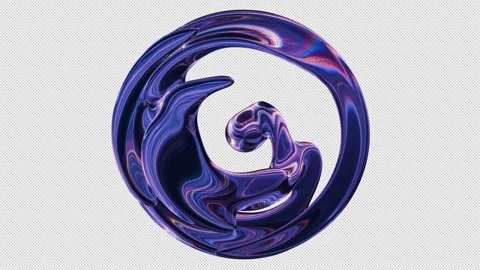 Glowing neon letter seamless loop with alpha channel 库存影片 335353744