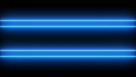 Glowing neon light blue colored line stripes in 4K 60FPS. Stock Footage 231762645