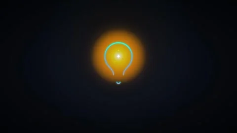 Glowing neon light bulb animation: creative idea and innovation concept bac.. Stock-Footage 337553034
