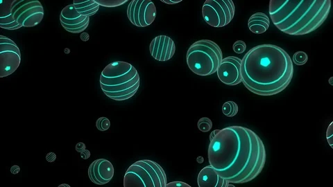Glowing neon light cube. Disco cube abstract background. Looped animation. Stock Footage 128184913