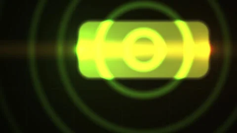 Glowing neon light technology design element. Stock Footage 340026525