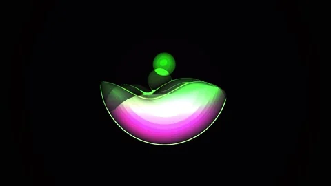 Glowing neon light technology display. Stock Footage 334881341