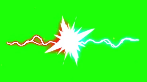 Glowing neon light trail effects on green screen background Stock Footage 336940711
