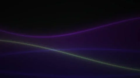 Glowing neon light trails on black. Stock Footage 340026829