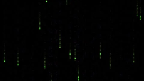 Glowing neon light trails on black. Stock Footage 340027067