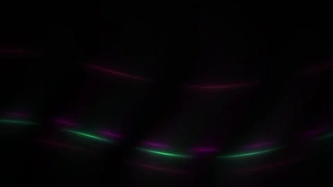Glowing neon lights on black background. Stock Footage 334881461