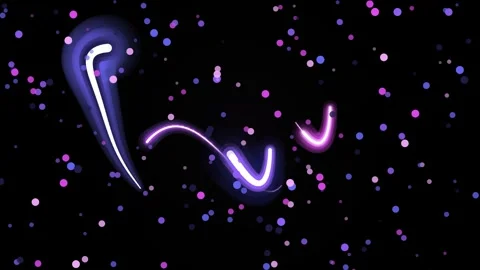 Glowing Neon Lights in Dark Space. Stock Footage 329426243