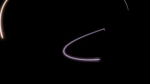 Glowing Neon Lights in Dark Space. Stock Footage 329466766