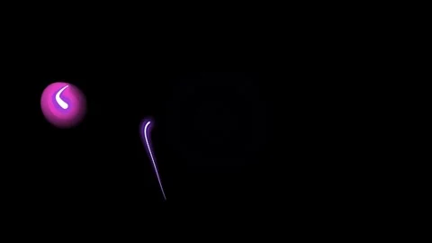 Glowing Neon Lights in Dark Space. Stock-Footage 329928309