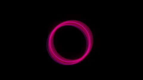 Glowing neon lights lines network Video stock 321888840