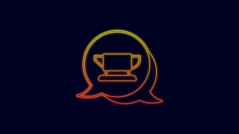 Glowing neon line Blacksmith anvil tool icon isolated on blue background. Metal Stock Footage 227267849