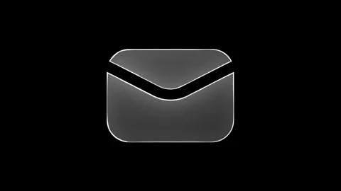 Glowing neon line circle massage icon animation Video stock 299566721