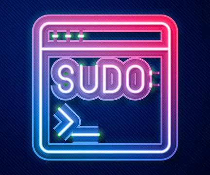 Glowing neon line Code terminal icon isolated on blue background. Browser w.. Stock Illustration