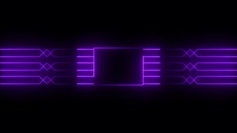 Glowing neon line endless corridor with neon lines trending up animation. N.. 库存影片 335589756