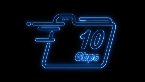 Glowing neon line Fast transfer from folder to folder, copying data on computer, Stock Footage 301683033