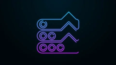Glowing neon line Graph, schedule, chart... | Stock Video | Pond5
