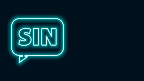 Glowing neon line Mathematics function sine icon isolated on black background Stock Footage 141829244