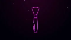 Glowing neon line Paint spray can icon isolated on black background. 4K  Video motion graphic animation Stock Video Footage by ©vectorstockvadim  #539697958