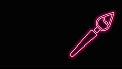 Glowing Neon Line Paint Spray Can Icon Isolated On Black Background Vector  Stock Illustration - Download Image Now - iStock