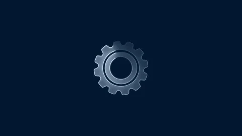 Glowing neon line setting icon animation. Stock Footage 277493173