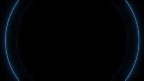 Glowing neon line waves icon animation video Stock Footage 308358600