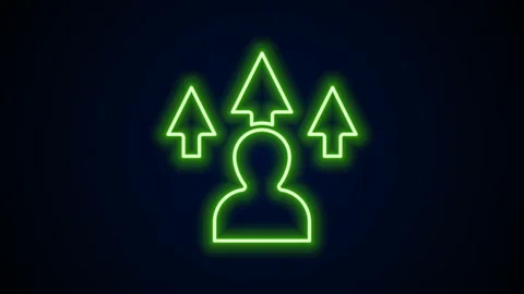 Glowing neon line Web design and front end development icon isolated on black Stock Footage 155543406