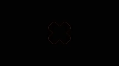 Glowing neon line X Mark, Cross in circle icon isolated on black background Stock Footage 238390905