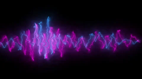 Glowing neon lines, abstract background, looped animation Stock Footage 166592135