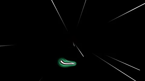 Glowing neon lines on black background. Stock Footage 327452229